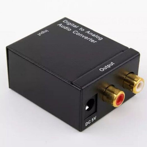 Digital To Analog Fiber Coaxial Audio Converter Black Host Usb Cable