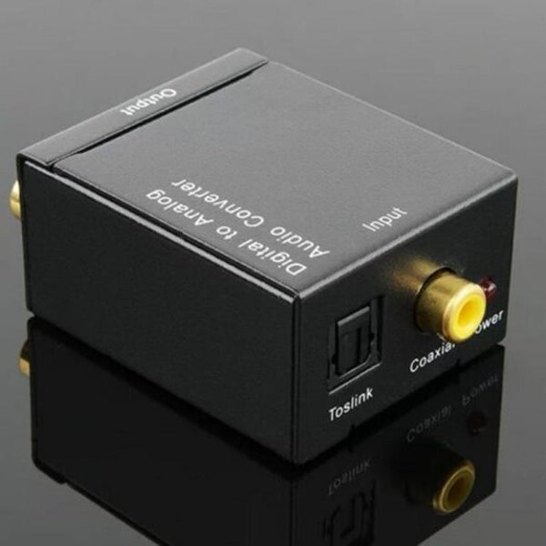 Digital To Analog Fiber Coaxial Audio Converter Black Host Usb Cable