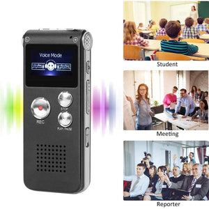 Sound Recorders Digital Voice Activated For Lectures Meetings Audio Mini Dictaphone With Mp3 Player