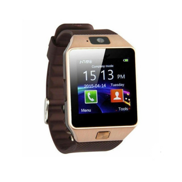 Digital Smart Watch Wristwatch Men Bluetooth Camera Sim Card Sd Supported White