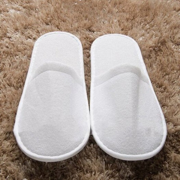 High Quality Inspissate Hotel Non Disposable Use Slipper White Slippers