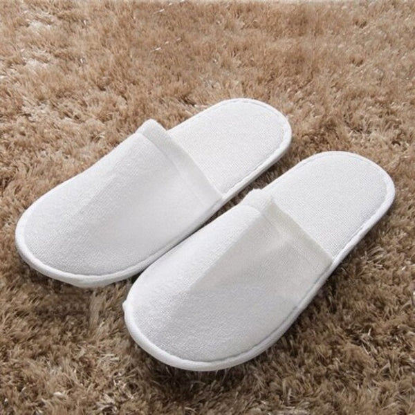 High Quality Inspissate Hotel Non Disposable Use Slipper White Slippers