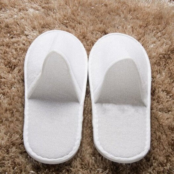 High Quality Inspissate Hotel Non Disposable Use Slipper White Slippers