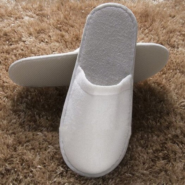 High Quality Inspissate Hotel Non Disposable Use Slipper White Slippers
