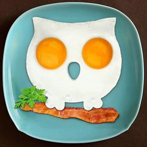 Non Stick Owl Shaped Silicone Fried Egg Mold Purple