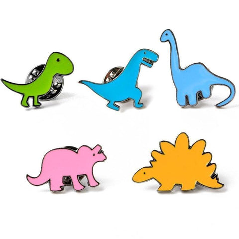 Dinosaur Kawaii Enamel Pins