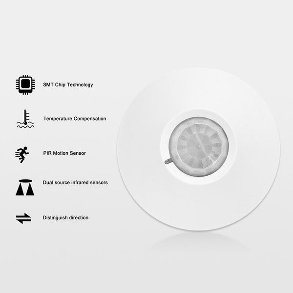 Directional Wired Ceiling Mount Pir Motion Sensor White Sensors & Motion Detectors
