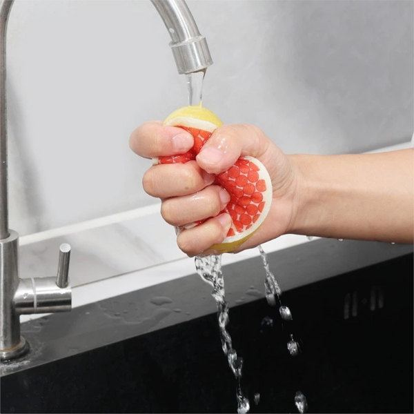 Dishwashing Sponge 4 Piece Set Double Sided Cleaning Cloth Suitable For Kitchen And Bathroom Sponges & Scourers