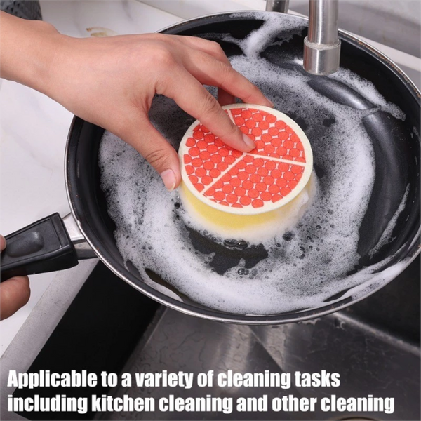 Dishwashing Sponge 4 Piece Set Double Sided Cleaning Cloth Suitable For Kitchen And Bathroom Sponges & Scourers
