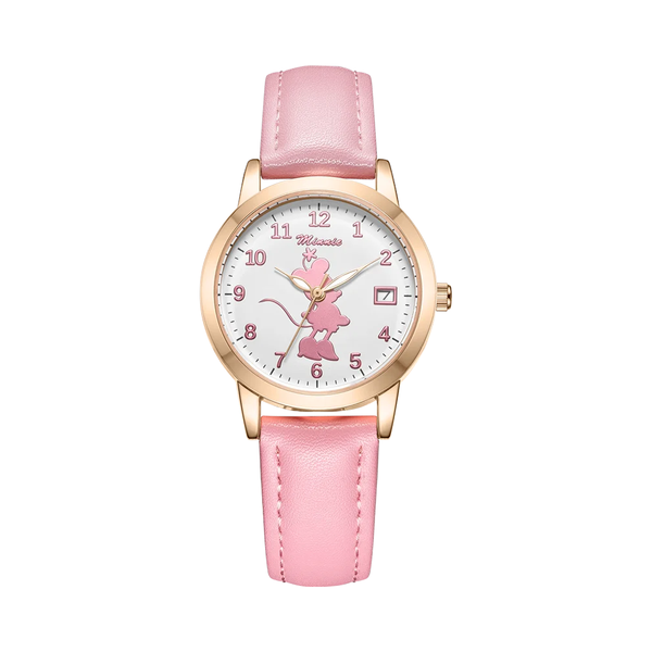 Veile Studios Minnie Mouse Kids Girl Cute Beautiful Quartz Wristwatch Lady Clocks Children Watch Children's Watches