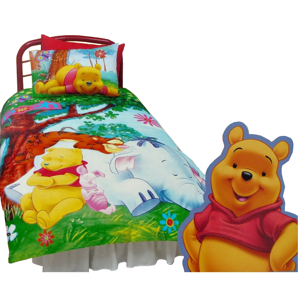 Disney Winnie The Pooh Quilt Cover Set Sleeping Under Tree Quilt Covers