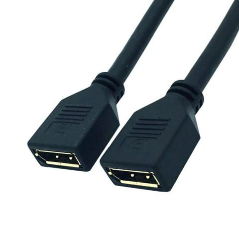 Displayport Female To Connector Extender Port Dp Cable Extension Adapter 30Cm Black