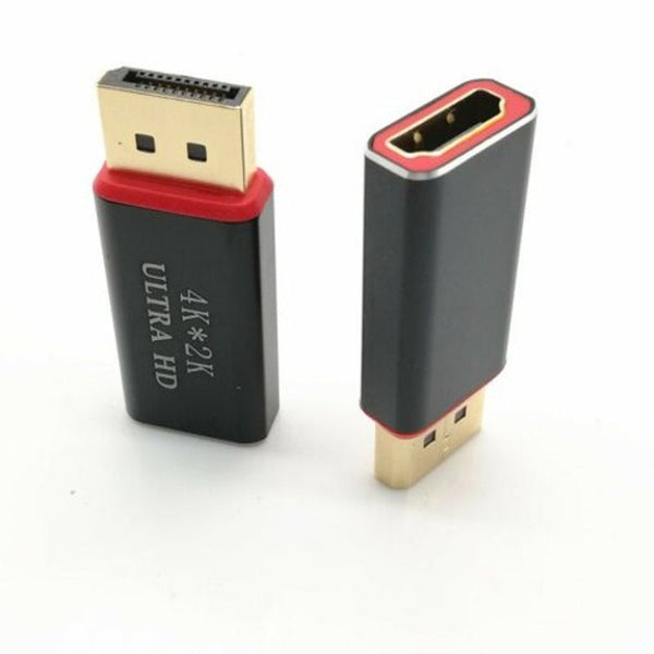 Displayport To Hdmi Adapter Dp Converter Supports 4K Black Monitor/Av Cables & Adapters