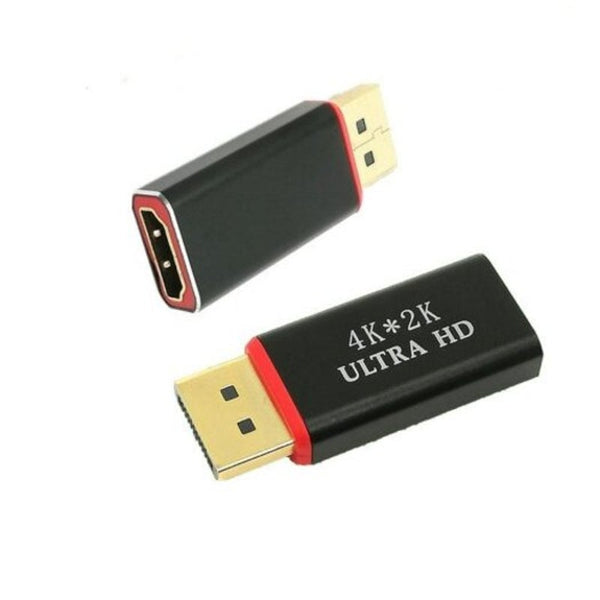 Displayport To Hdmi Adapter Dp Converter Supports 4K Black Monitor/Av Cables & Adapters