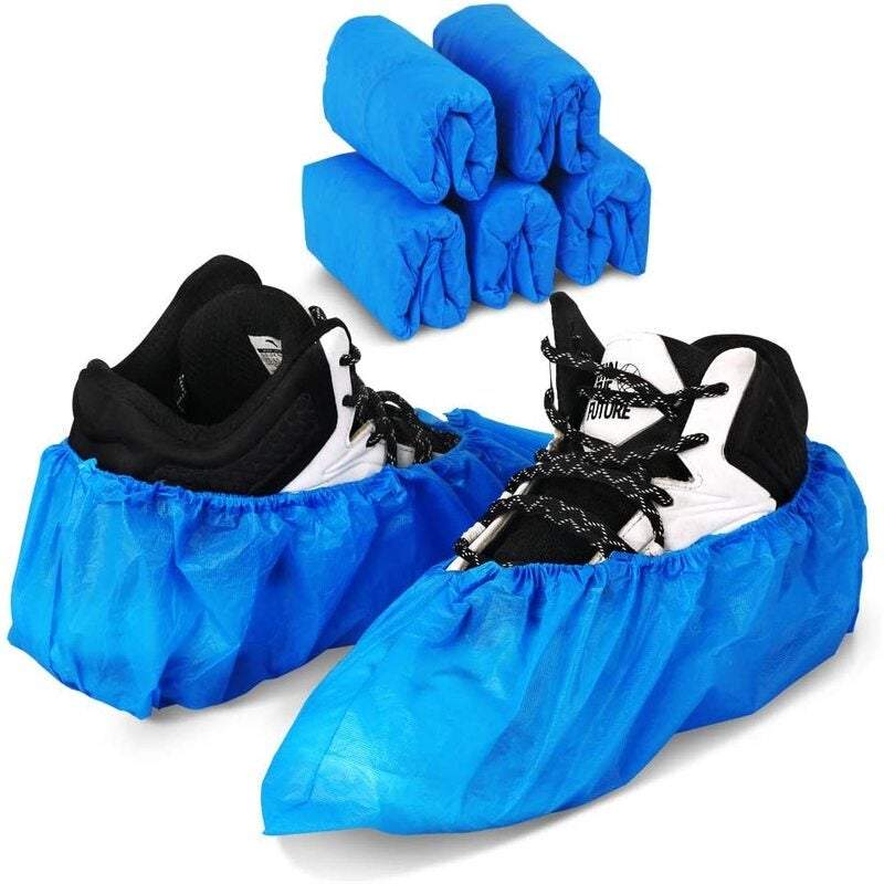 Shoe Care Disposable Covers Are Waterproof Dustproof Non Slip Blue Protect Your Shoes Floor Carpet 50 Pair Shoe Covers