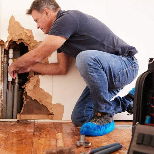 Shoe Care Disposable Covers Are Waterproof Dustproof Non Slip Blue Protect Your Shoes Floor Carpet 50 Pair Shoe Covers