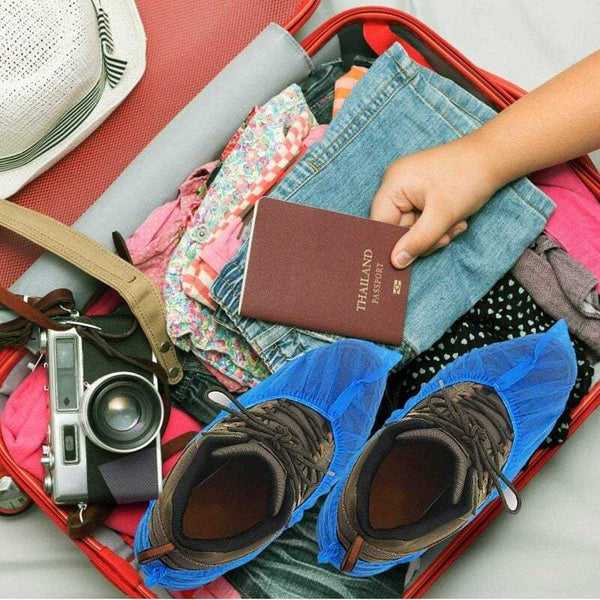 Shoe Care Disposable Covers Are Waterproof Dustproof Non Slip Blue Protect Your Shoes Floor Carpet 50 Pair Shoe Covers
