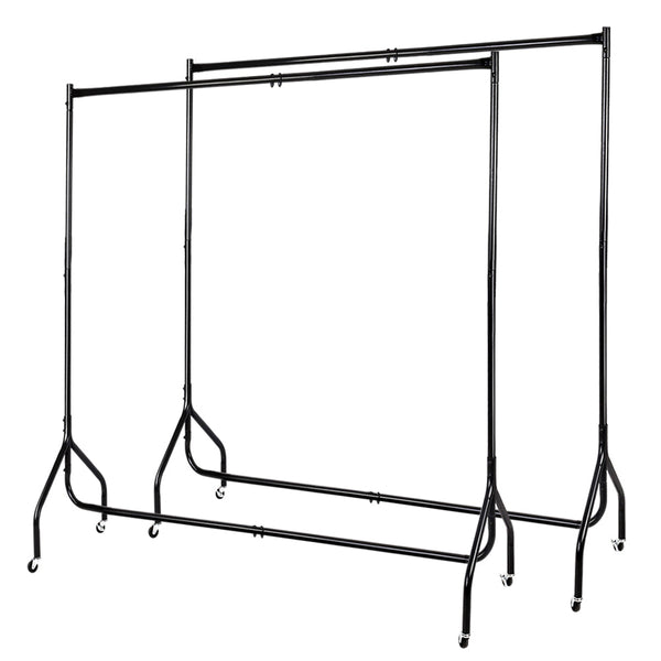 Artiss Clothes Racks Metal Coat Hanger Stand X2 Garment Racks