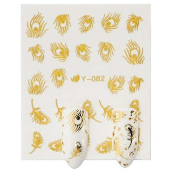 Diy Decoration Nail Sticker Gold And Silver Embossed 30Pcs Multi B 2D Nail Art Design