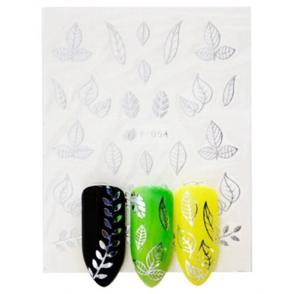 Diy Decoration Nail Sticker Gold And Silver Embossed 30Pcs Multi B 2D Nail Art Design