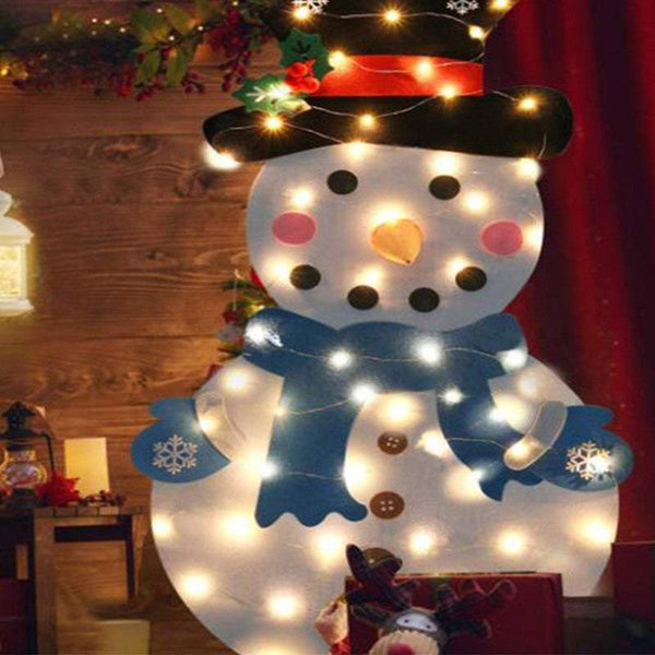 Diy Felt Christmas Snowman Set Decoration Handmade Ornament