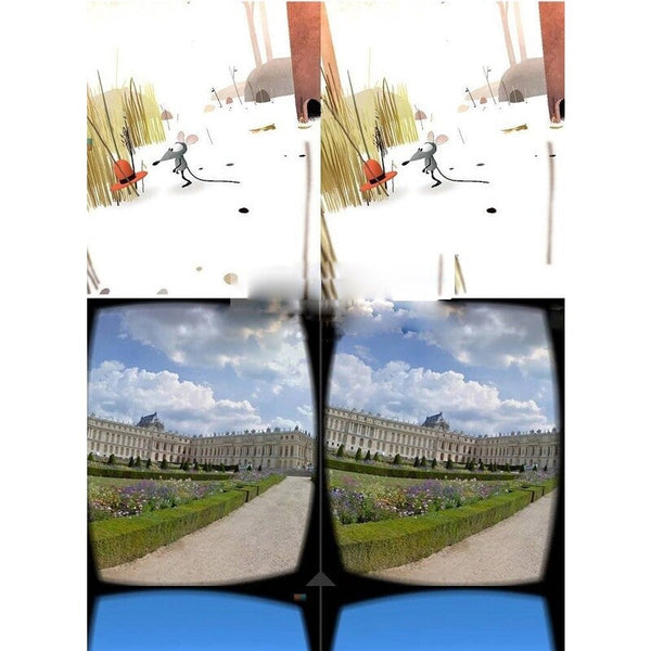 Diy Google Cardboard Virtual Reality Vr Mobile Phone 3D Viewing Glasses For 5.5 3D Tv Glasses & Accessories