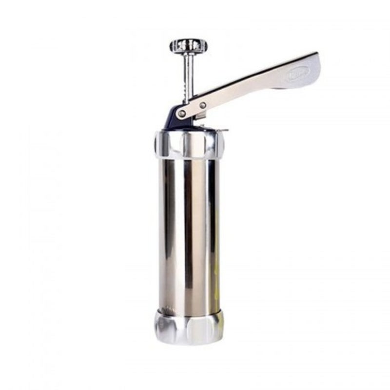 Diy Manual Cake Biscuit Machine Tool Cookie Mould 20 Pieces Piping Different Molds Nozzle Silver Other Baking Accessories