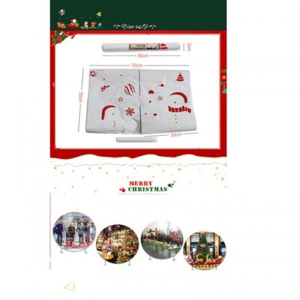 Diy Merry Christmas Wall Stickers Window Glass Festival Decals Santa Murals H