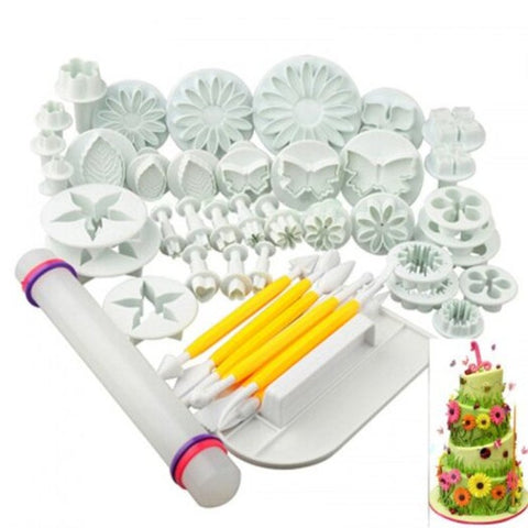 Diy Set Cake Tool Mold Sugar Process Decoration Kit Biscuit Icicles White