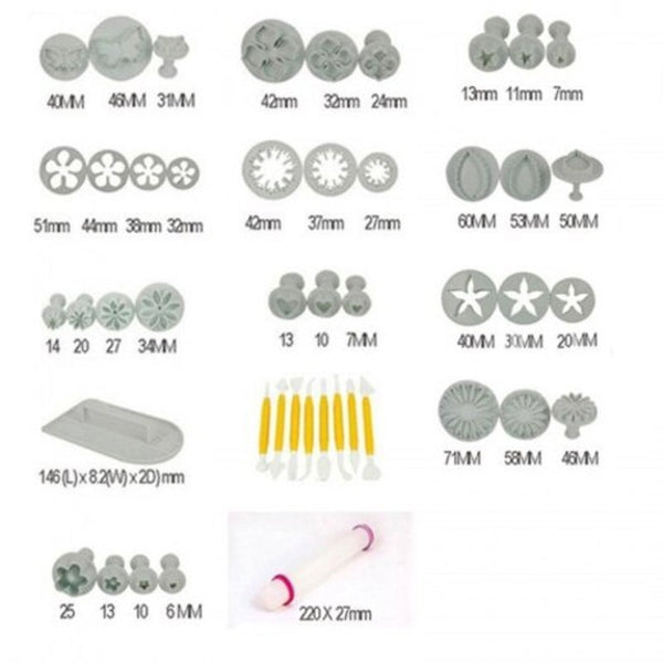 Diy Set Cake Tool Mold Sugar Process Decoration Kit Biscuit Icicles White Muffin Pans & Baking Moulds