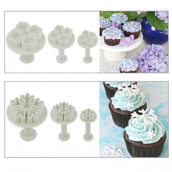 Diy Set Cake Tool Mold Sugar Process Decoration Kit Biscuit Icicles White Muffin Pans & Baking Moulds
