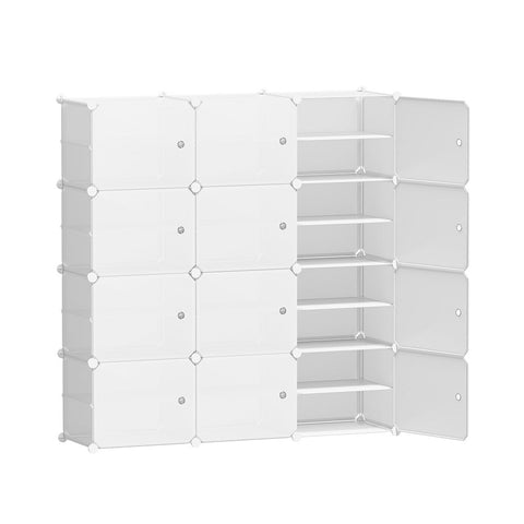 Artiss Diy Shoe Box Cabinet White Storage Cube Portable Organiser Stand