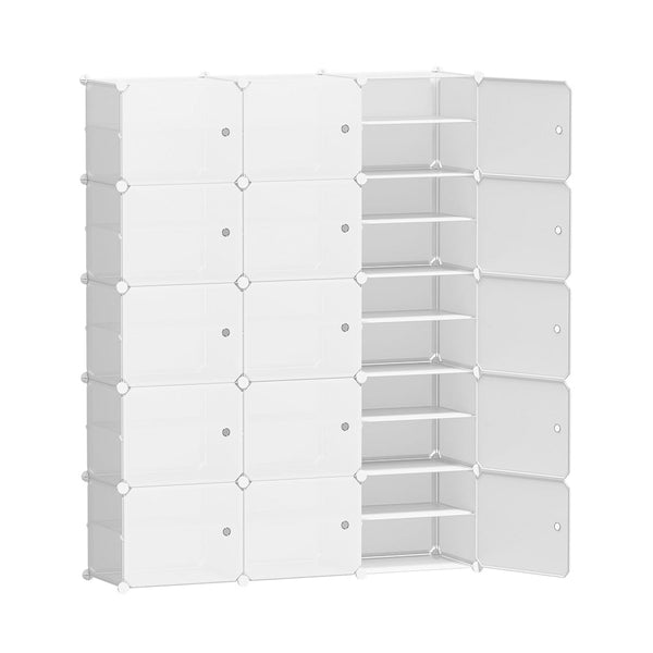 Artiss Shoe Cabinet Diy Box White Cube Portable Organiser Storage Stand Shoe Cabinets