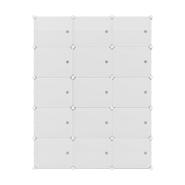 Artiss Shoe Cabinet Diy Box White Cube Portable Organiser Storage Stand
