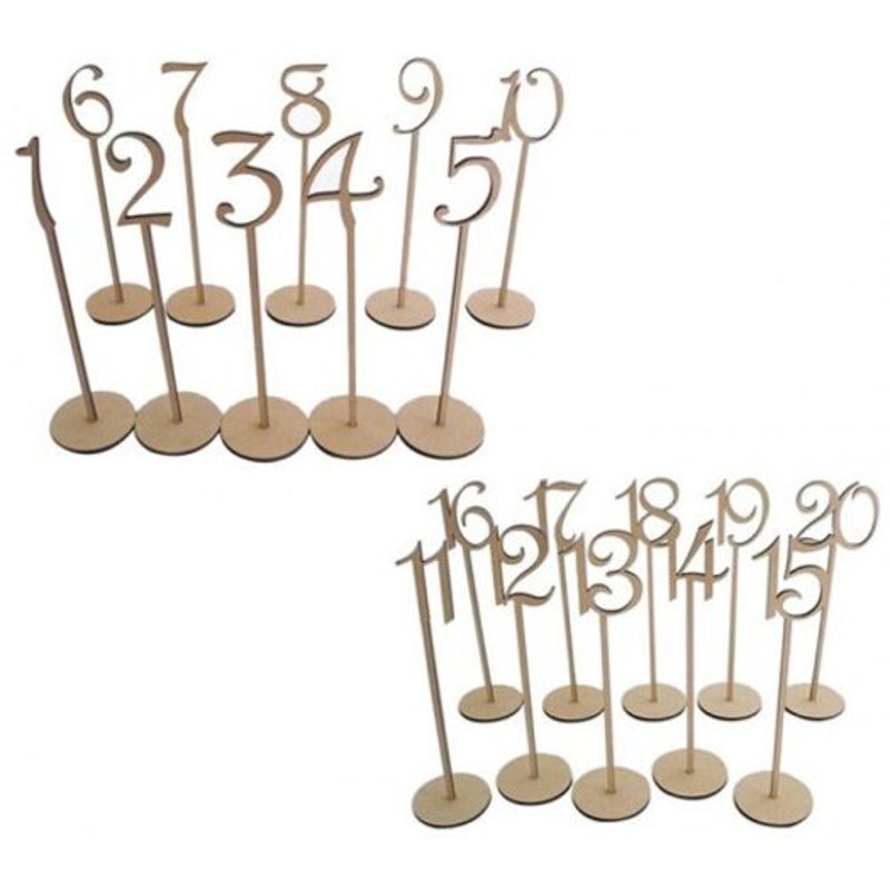 Diy Wedding Birthday Bar Table Numbers Ivory Yellow Venue Decorations