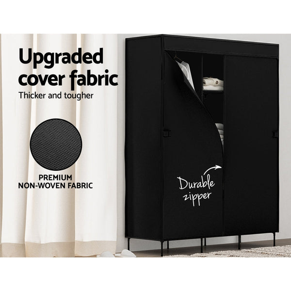 Wardrobes Artiss Large Portable Clothes Closet Wardrobe With Shelf