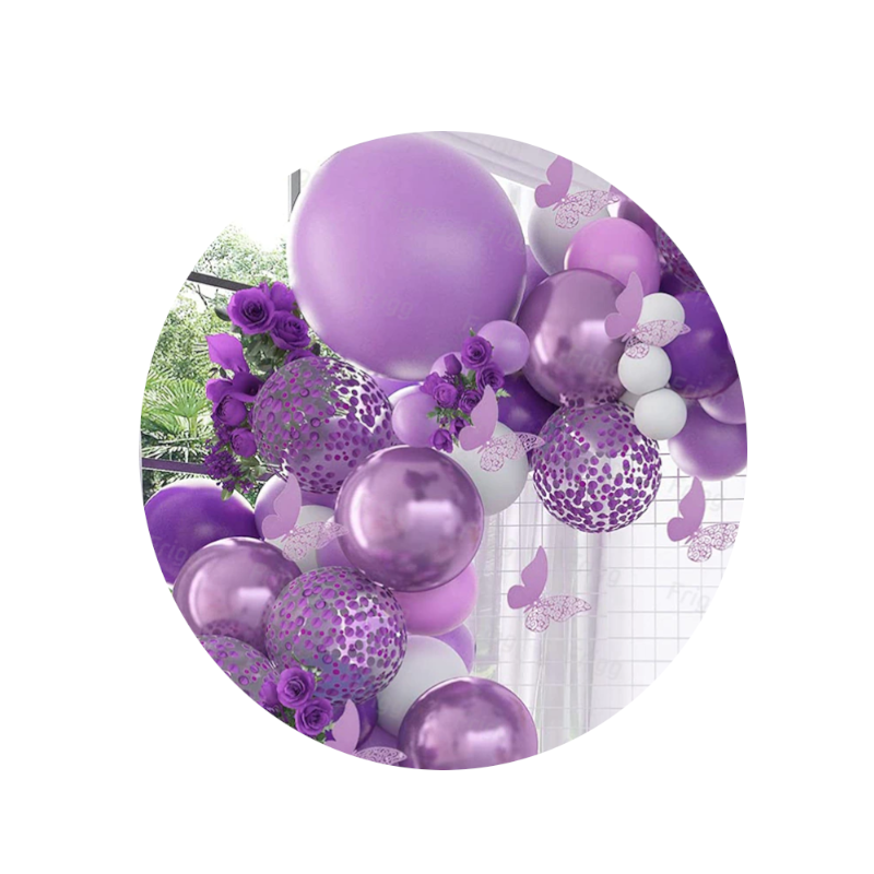Butterfly Garland Arch Kit Purple Birthday Party Wedding Decor Balloons