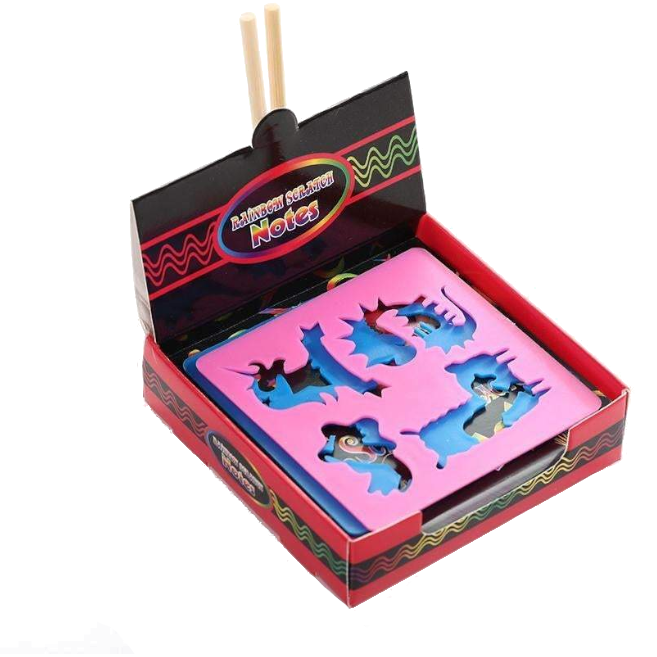 Diy Kids Craft Black Scratching Paper With Stencils Other Drawing Supplies