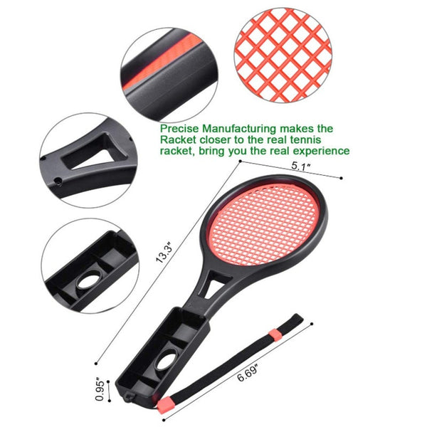 Tennis Racket For Nintendo Switch Joy Con Controller Kingtop Twin Pack Game Mario Aces Controllers & Attachments