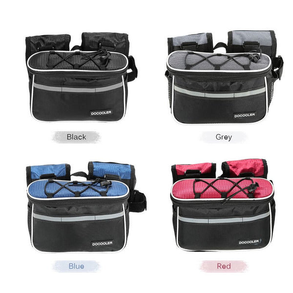 Detachable Bike Bicycle Cycle Front Frame Bag Tube Pouch Pack Cross Body Black Bags & Panniers