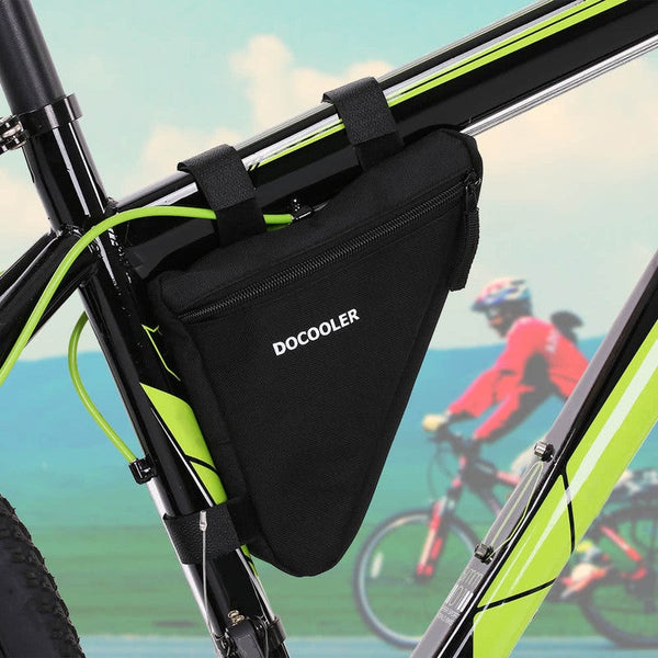Triangle Cycling Bike Bicycle Front Saddle Tube Frame Pouch Bag Holder Outdoor Black Bags & Panniers