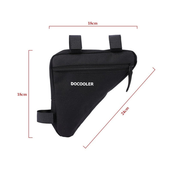 Triangle Cycling Bike Bicycle Front Saddle Tube Frame Pouch Bag Holder Outdoor Black Bags & Panniers
