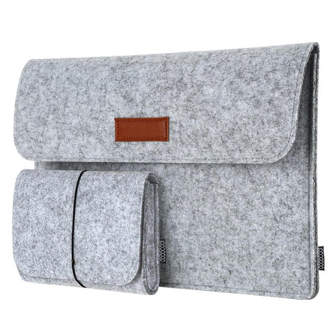 13.3 Inch Felt Sleeve Cover Carrying Case Protective Bag Gray