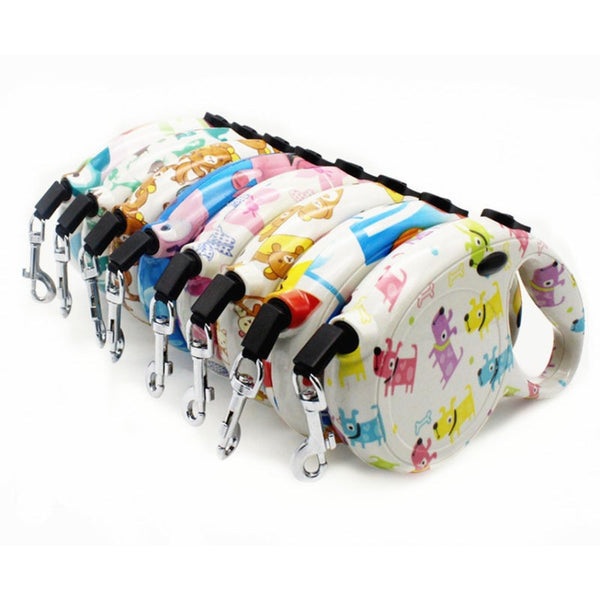 Dog Leash Automatic Retractable Large Small Pet Supplies Random Colours Leads & Head Collars