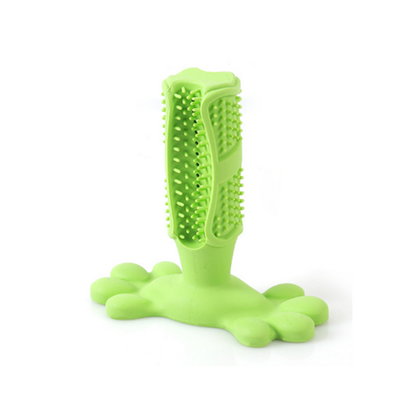 Dog Toothbrush Stick Natural Rubber Bite Resistant Chew Toys For Dogs Pets Oral Care Dental Brushing Large Dog Toys