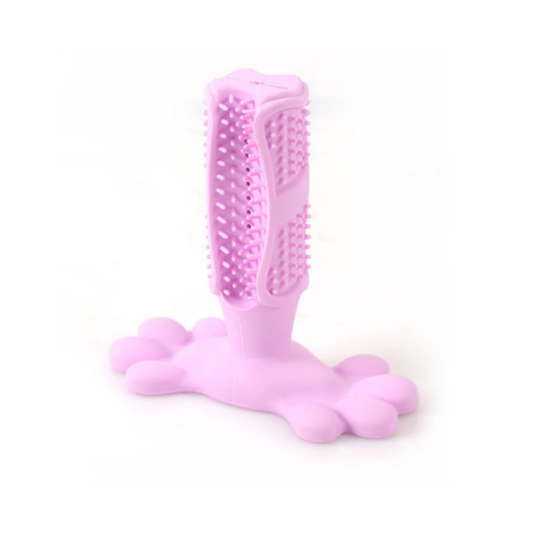 Dog Toothbrush Stick Natural Rubber Bite Resistant Chew Toys For Dogs Pets Oral Care Dental Brushing Large Dog Toys