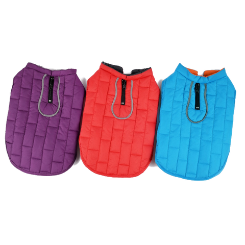 Dog Apparel Reversible Waterproof Jacket Soft Autumn Winter Pet Clothes Warm Vest Dog Clothing & Shoes