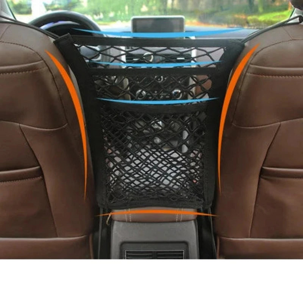 Dog Car Net Barrier Pet Travel Safety Carrier Rear Seat Fence Anti Collision For Child And Pets With Storage Bag Pet Transport