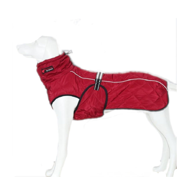 Warm Fleece Large Pet Dog Jacket With Reflective Strip Dog Clothing & Shoes