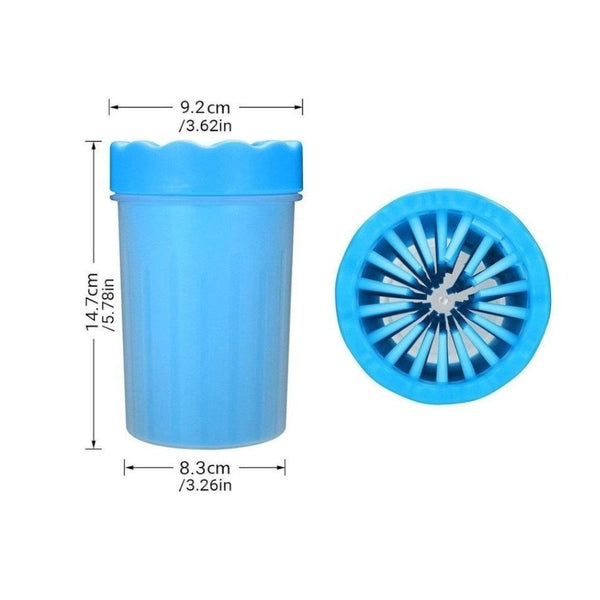 Dog Paw Cleaner Pet Cat Foot Washer Cup Feet Brush Cleaning Paws Tool Red Dog Grooming